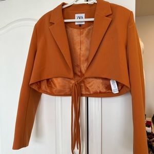 ZARA cropped blazer
